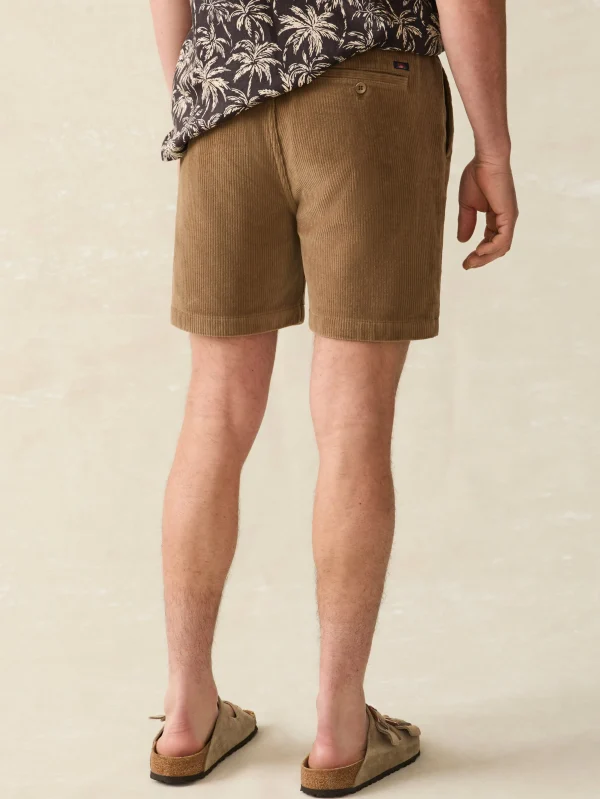 Shorts | Faherty Brand Essential Italian Knit Cord Short (6" Inseam) - Spring Umber