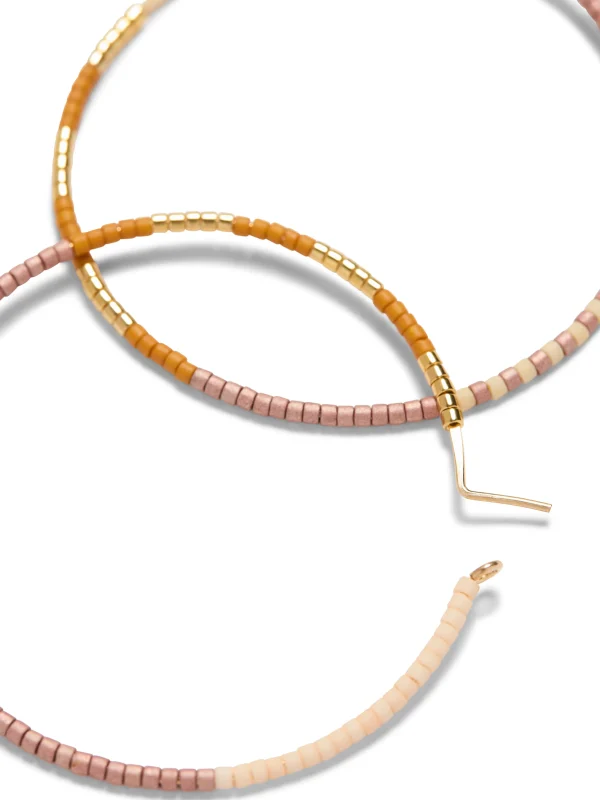 Jewelry | Faherty Brand Faherty X Beyond The Sea Hoop Earring - Coral Multi