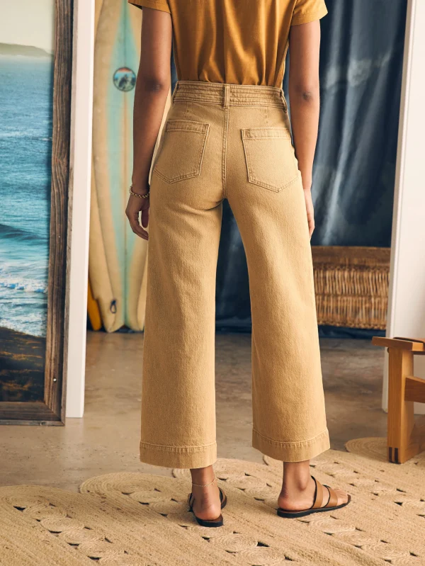 Pants | Jeans | Faherty Brand Harbor Crop Jean - Gilded Sand Wash