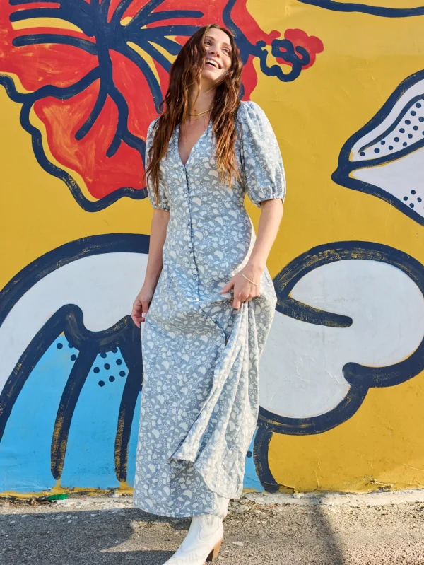 Dresses | Faherty Brand Havana Dress - Indigo Echo Floral