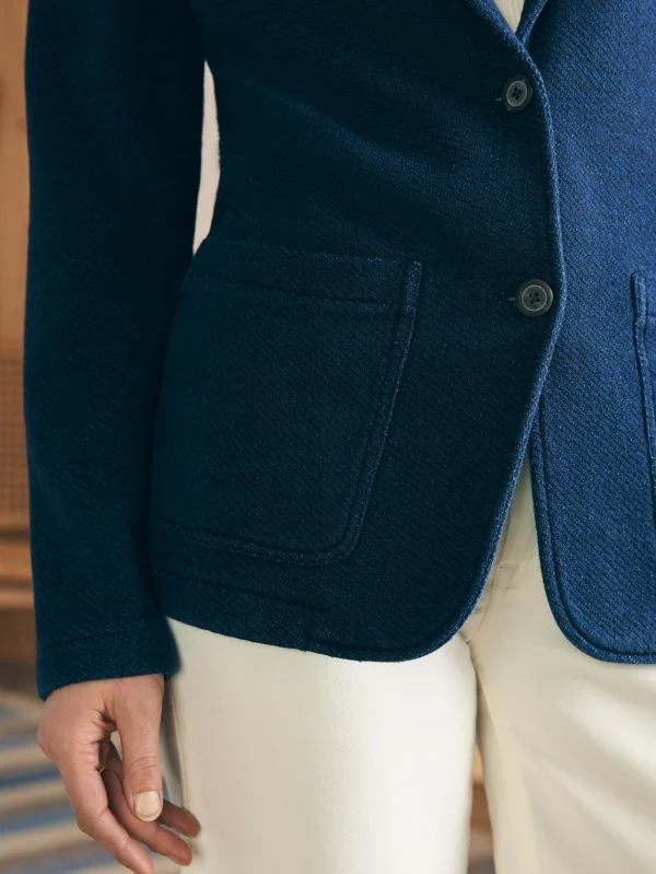 Blazers & Outerwear | Faherty Brand Inlet Knit Blazer - Hendricks Indigo Wash