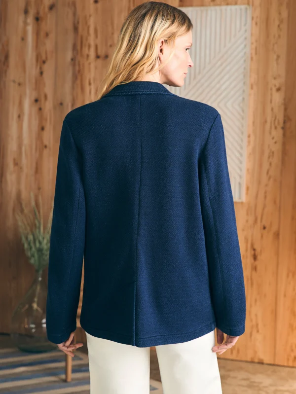 Blazers & Outerwear | Faherty Brand Inlet Knit Blazer - Hendricks Indigo Wash