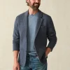 Blazers | Faherty Brand Inlet Knit Blazer (Short) - Deep Navy Melange