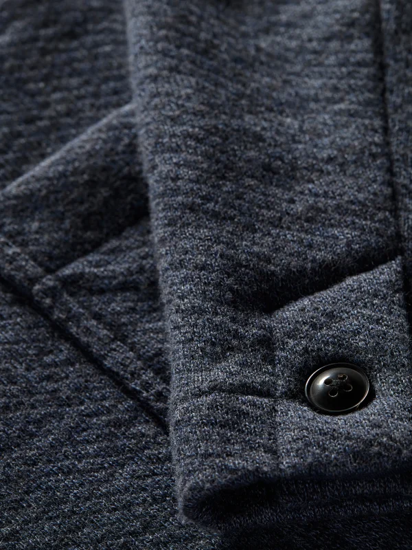 Blazers | Faherty Brand Inlet Knit Blazer (Short) - Deep Navy Melange