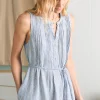 Dresses | Faherty Brand Isha Midi Dress - Blue Mini Stripe