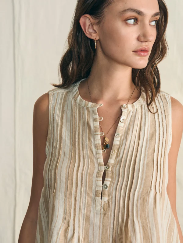 Shirts & Tops | Faherty Brand Isha Top - Natural Bombay Stripe