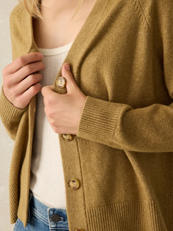 Sweaters | Faherty Brand Jackson Cardigan - Antique Bronze Heather