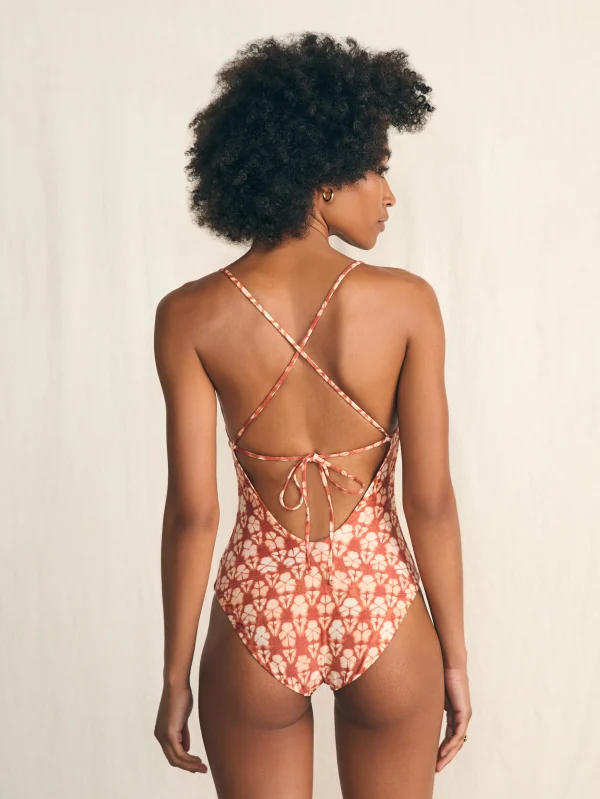 Swim | Faherty Brand Kauai One Piece - Spiced Shibori Print