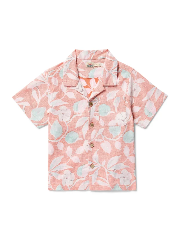 Kids | Faherty Brand Kids Breeze Camp Shirt - Ginger Floral