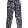 Kids | Faherty Brand Kids Cloud Cotton Pajama Set - Navy Tropic Trees