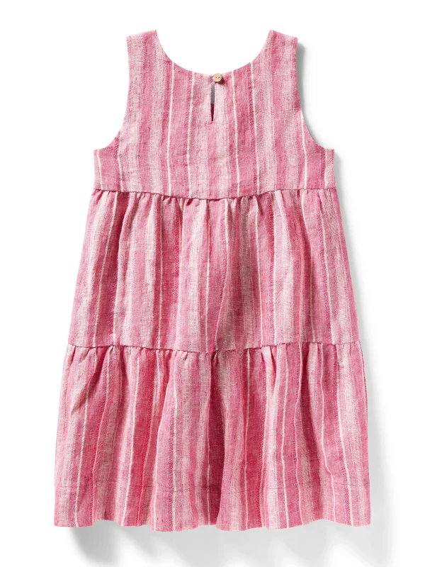 Kids | Faherty Brand Kids Lanai Linen Dress - Granita Stripe