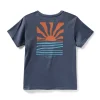 Kids | Faherty Brand Kids Rays Sunwashed Graphic Tee - Dune Navy