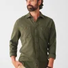 Shirts | Faherty Brand Knit Alpine Shirt - Olive Heather