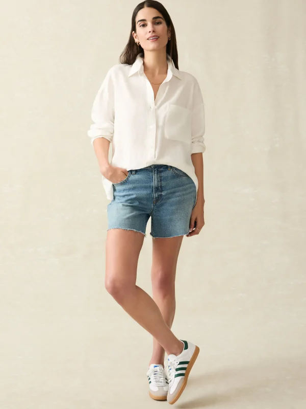 Shirts & Tops | Faherty Brand Laguna Linen Relaxed Shirt - White