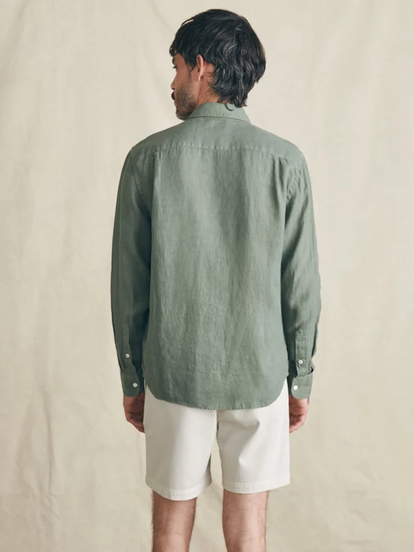 Shirts | Faherty Brand Laguna Linen Shirt - Desert Olive