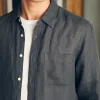 Shirts | Faherty Brand Laguna Linen Shirt - Washed Black