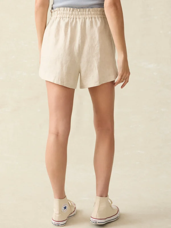 Shorts & Skirts | Faherty Brand Laguna Linen Tie Waist Short - Flax