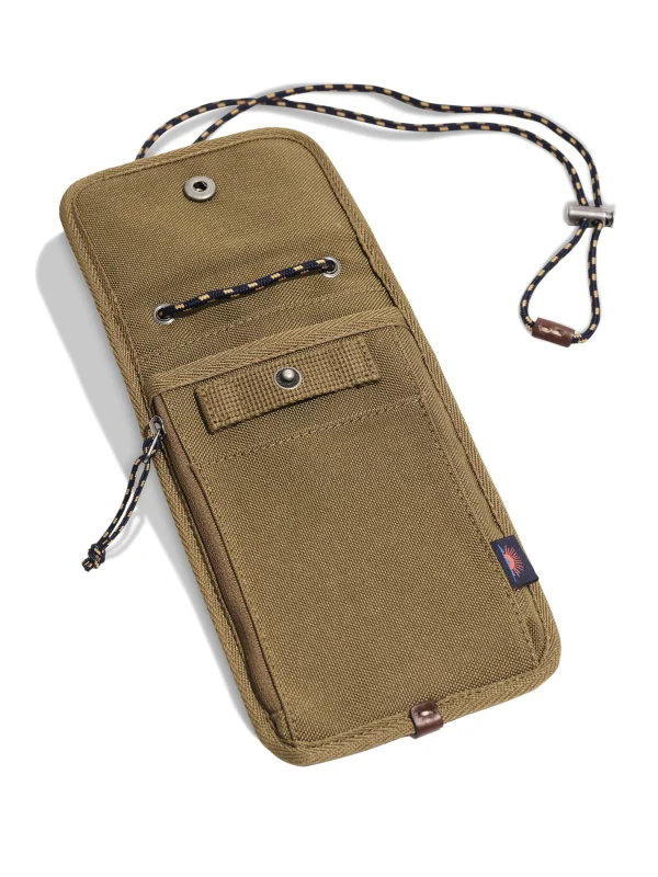 Bags | Bags | Faherty Brand Latitude Travel Lanyard - Olive