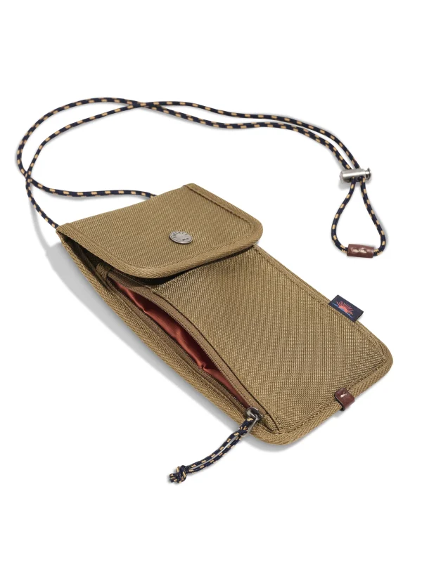 Bags | Bags | Faherty Brand Latitude Travel Lanyard - Olive