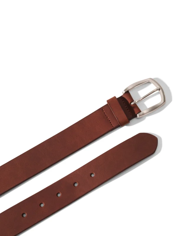 Belts | Faherty Brand Leather Belt - Brown