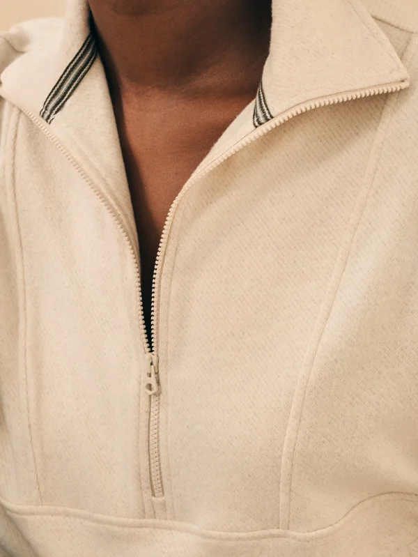 Hoodies & Sweatshirts | Faherty Brand Legend™ Lounge Half Zip Sweatshirt - Off White