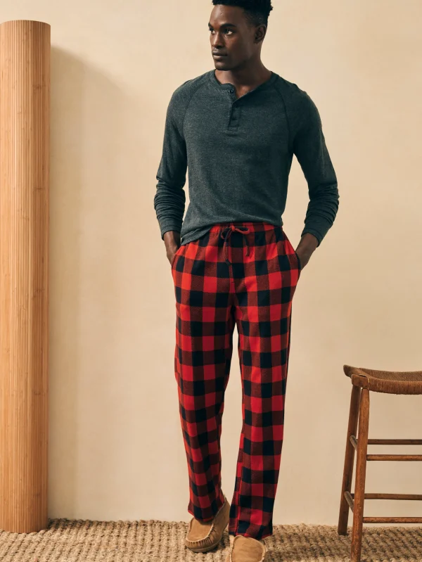 Pants | Faherty Brand Legend™ Pajama Pant - Red Black Buffalo