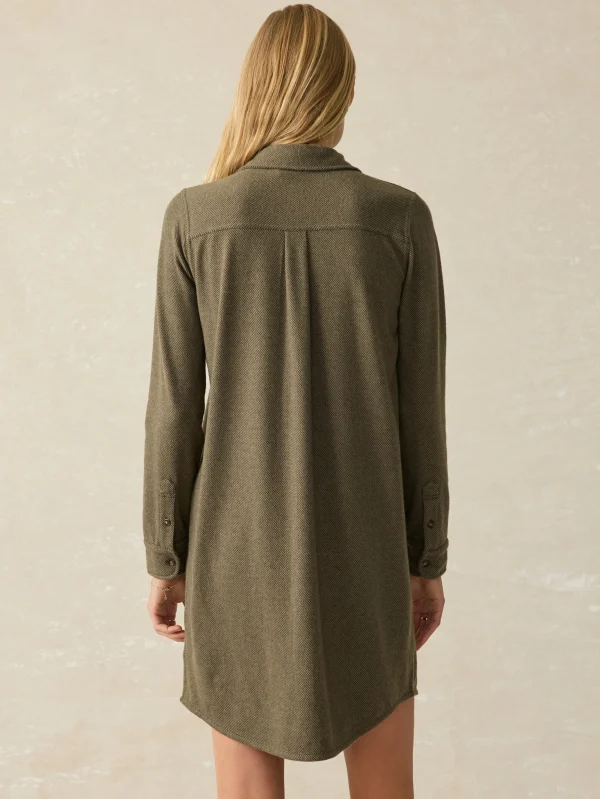 Dresses | Faherty Brand Legend™ Sweater Dress - Olive Melange Twill