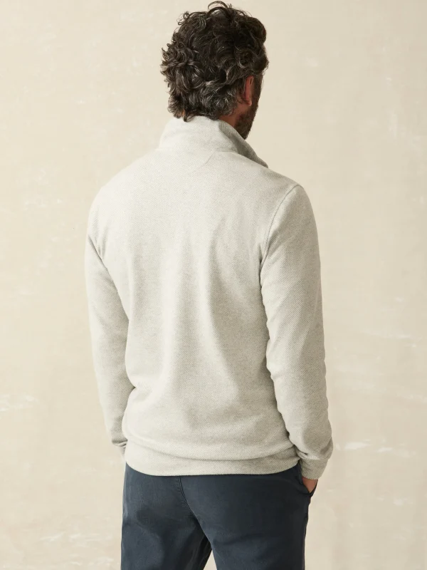 Sweaters | Hoodies & Sweatshirts | Faherty Brand Legend™ Sweater Quarter Zip - Light Heather Grey