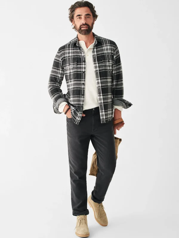 Shirts | Faherty Brand Legend™ Sweater Shirt - Charcoal Bone Plaid