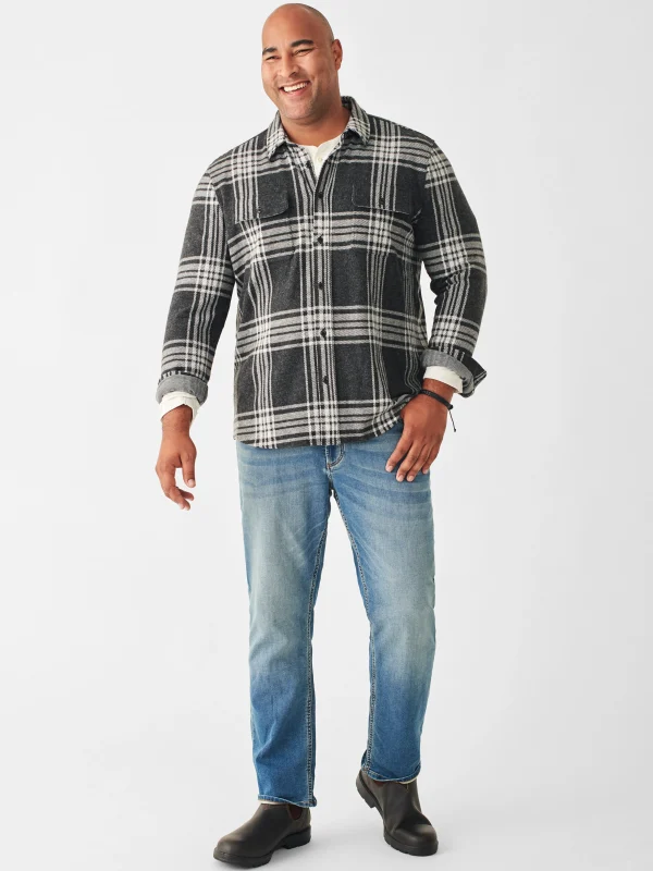 Shirts | Faherty Brand Legend™ Sweater Shirt - Charcoal Bone Plaid