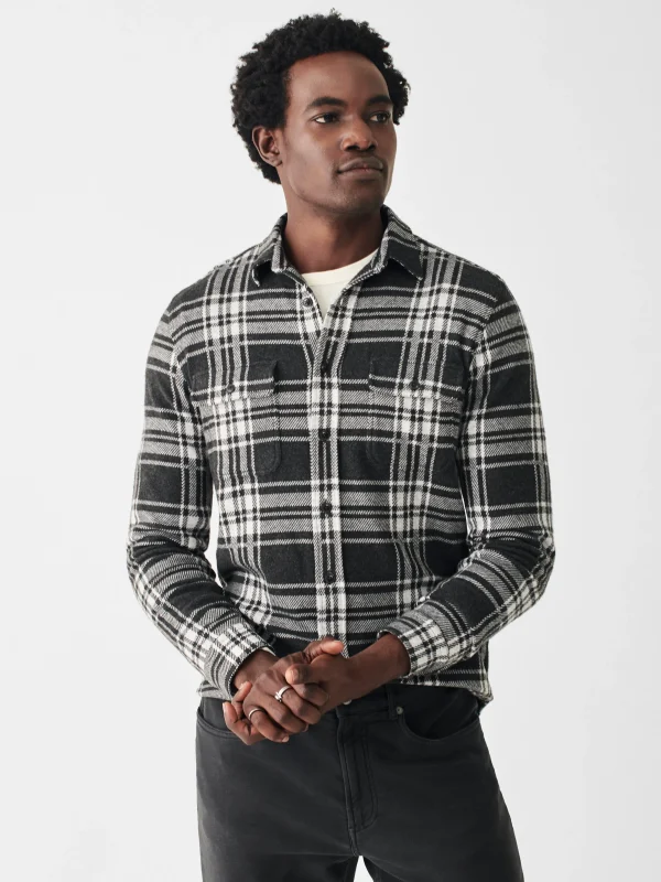 Shirts | Faherty Brand Legend™ Sweater Shirt - Charcoal Bone Plaid