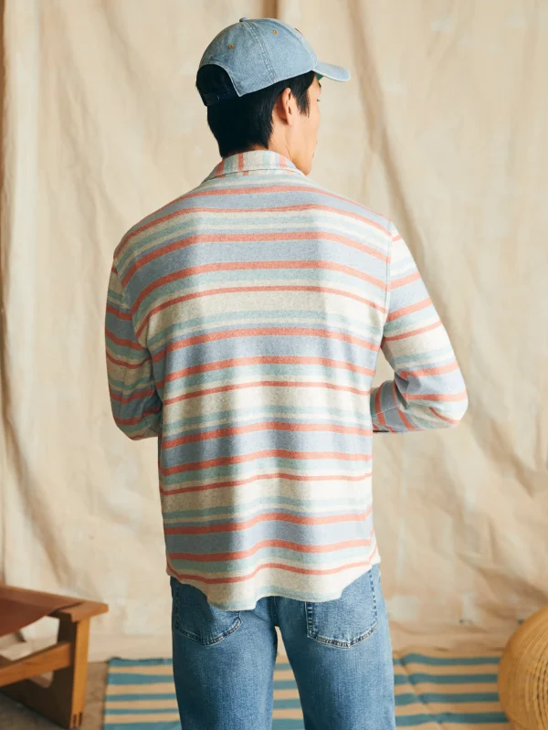 Shirts | Faherty Brand Legend™ Sweater Shirt - Coral Reef Stripe