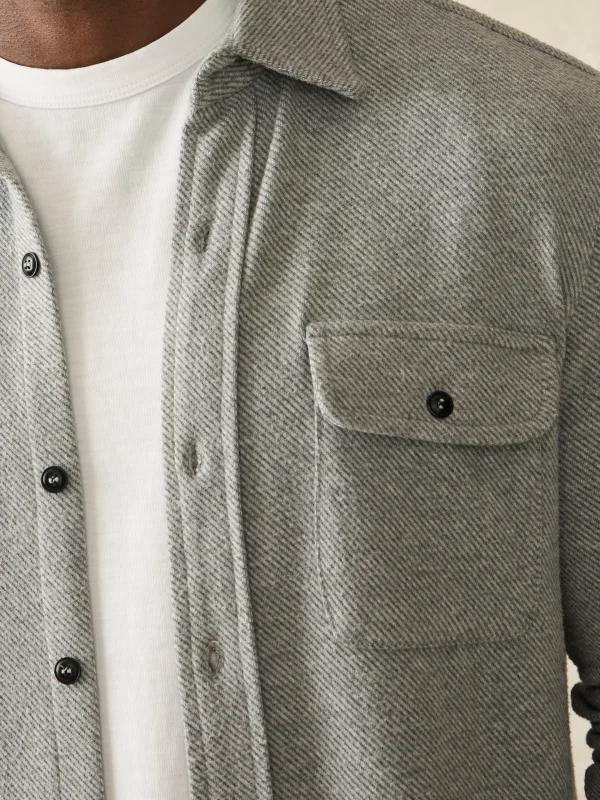 Shirts | Faherty Brand Legend™ Sweater Shirt - Fossil Grey Twill