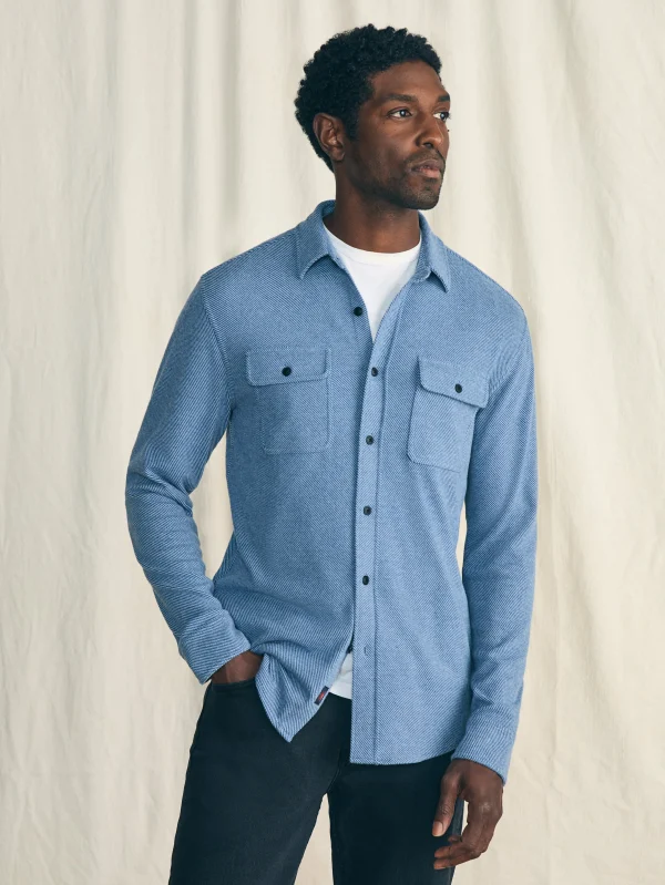 Shirts | Faherty Brand Legend™ Sweater Shirt - Glacier Blue Twill