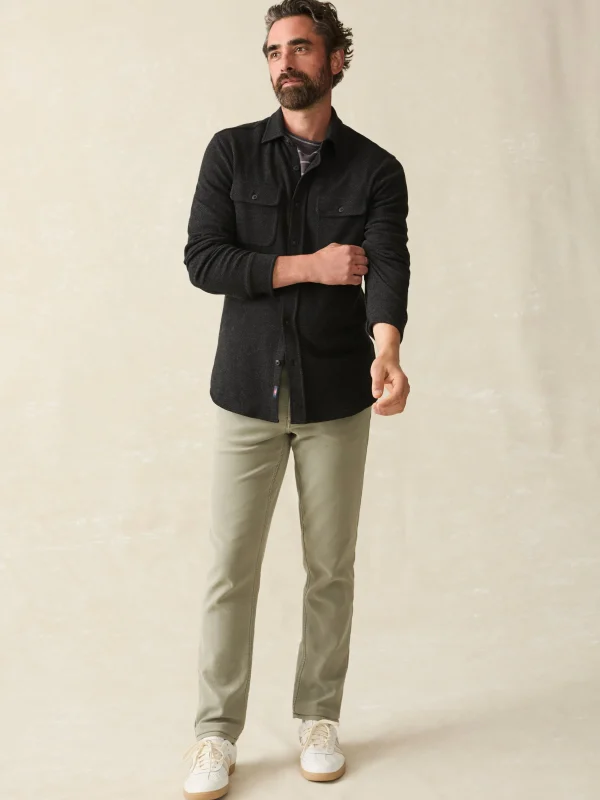 Shirts | Faherty Brand Legend™ Sweater Shirt - Heathered Black Twill