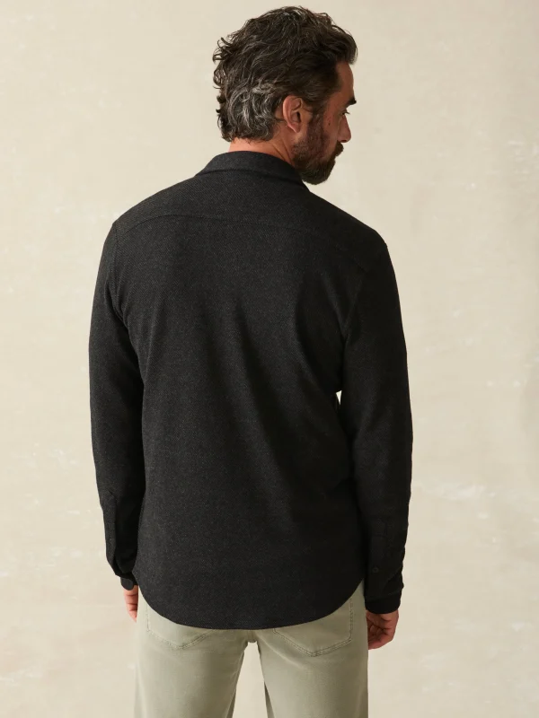 Shirts | Faherty Brand Legend™ Sweater Shirt - Heathered Black Twill