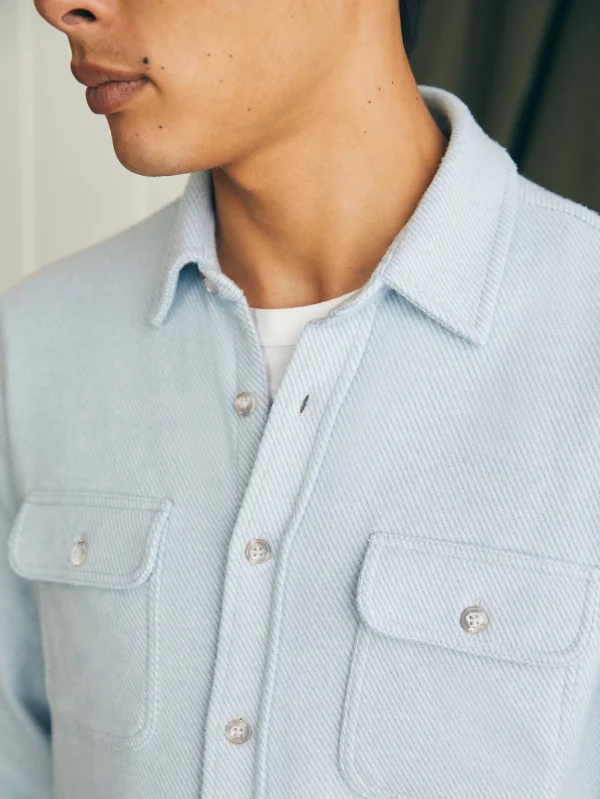 Shirts | Faherty Brand Legend™ Sweater Shirt - Ice Blue Twill