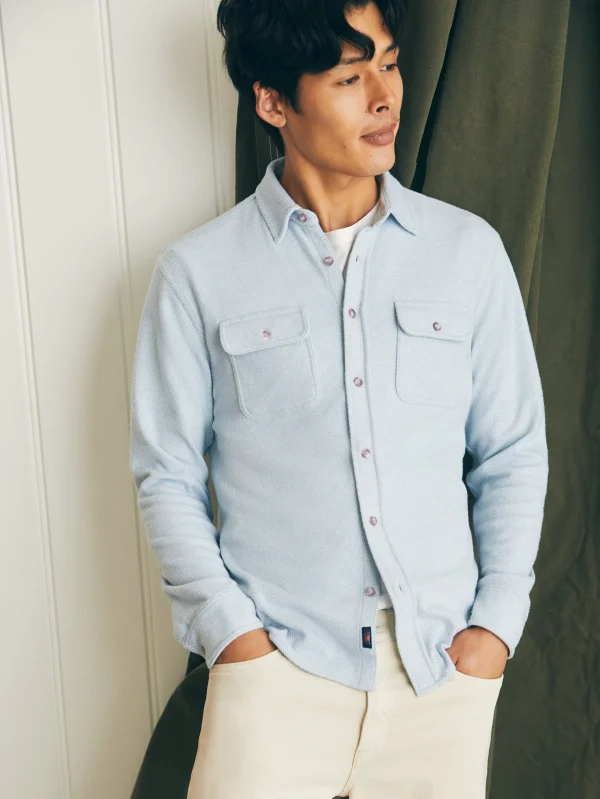 Shirts | Faherty Brand Legend™ Sweater Shirt - Ice Blue Twill