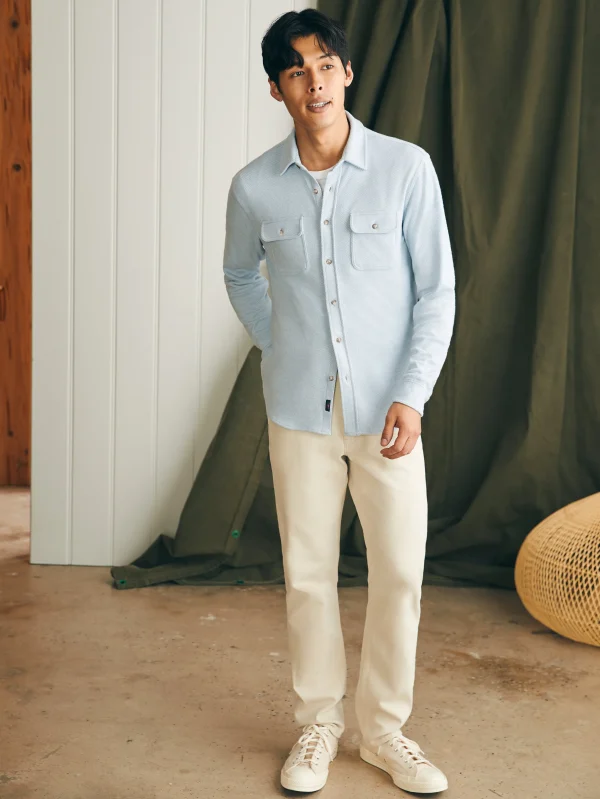 Shirts | Faherty Brand Legend™ Sweater Shirt - Ice Blue Twill