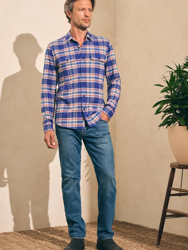 Shirts | Faherty Brand Legend™ Sweater Shirt - Navy Skyline Plaid