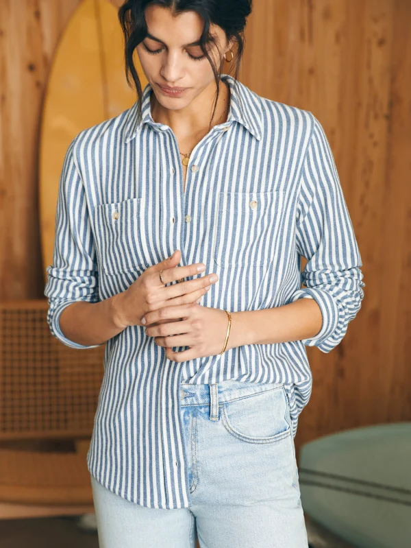 Shirts & Tops | Faherty Brand Legend™ Sweater Shirt - Navy Blazer Stripe