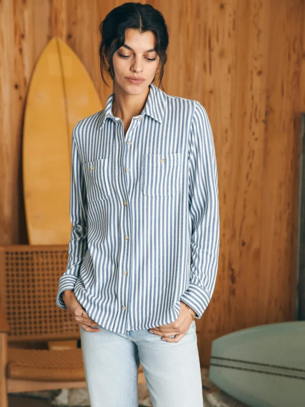 Shirts & Tops | Faherty Brand Legend™ Sweater Shirt - Navy Blazer Stripe