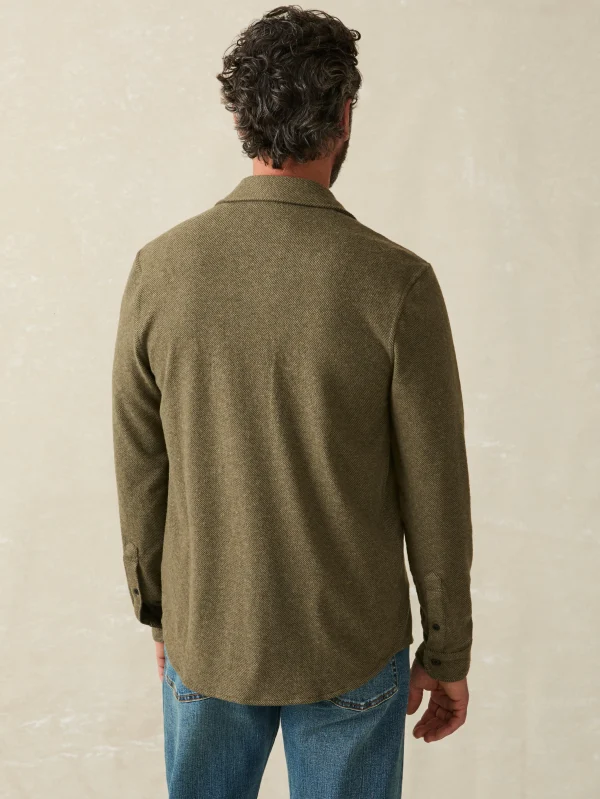 Shirts | Faherty Brand Legend™ Sweater Shirt - Olive Melange Twill