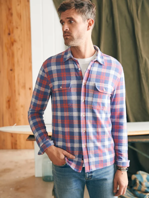 Shirts | Faherty Brand Legend™ Sweater Shirt - Viewpoint Rose Plaid