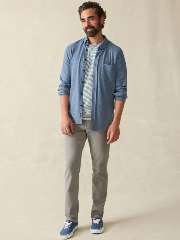 Shirts | Faherty Brand Legend™ Sweater Shirt (Single Pocket) - Glacier Blue Twill