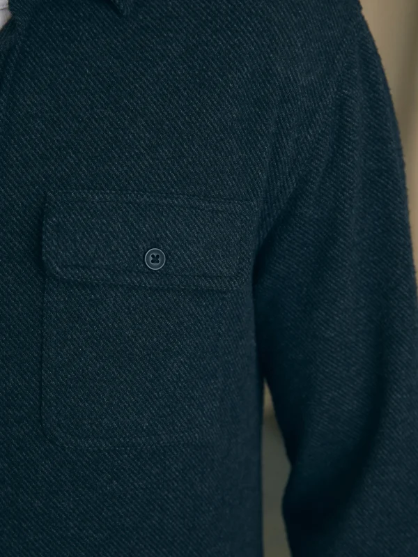 Shirts | Faherty Brand Legend™ Sweater Shirt (Tall) - Heathered Black Twill