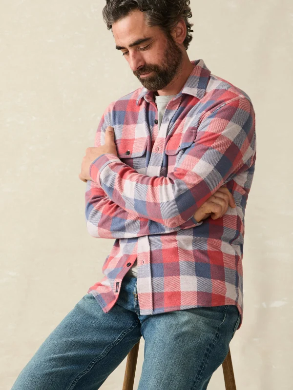 Shirts | Faherty Brand Legend™ Sweater Shirt (Tall) - Cherry Blue Buffalo