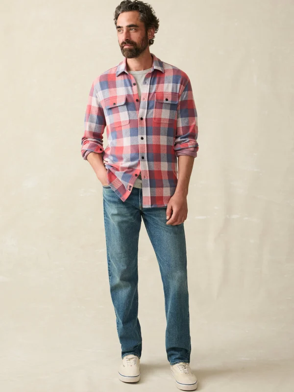 Shirts | Faherty Brand Legend™ Sweater Shirt (Tall) - Cherry Blue Buffalo