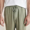 Pants | Faherty Brand Linen Drawstring Pant - Canyon Olive