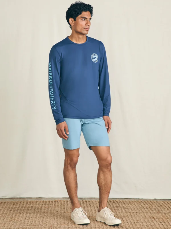 T-Shirts & Henleys | Faherty Brand Long-Sleeve Surfrider Shorelite UPF Tee - Deep Navy